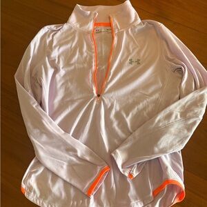 Under Armour Lavender and Bright Orange Quarter-Zip